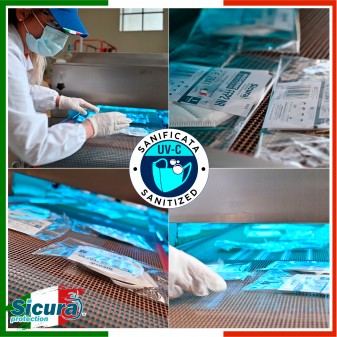 Sicura Protection 25 Mascherine Protettive Colore Blu Cobalto