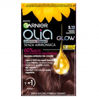 Garnier Olia Glow Tinta Permanente per Capelli 5.12 Castano Freddo