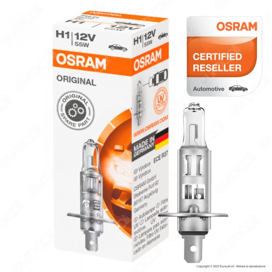 Osram Original Line Spare Part Lampada Alogena 55W Fari 12V - 1 Osram Original Line Spare Part Lampada Alogena 55W Fari 12V - 1