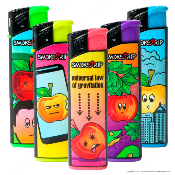 SmokeTrip Large Accendino Elettronico Grande Fantasia Save The Apple SmokeTrip Large Accendino Elettronico Grande Fantasia Save The Apple