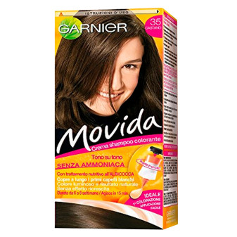 Garnier Movida Tinta Semi Permanente per Capelli Crema Shampoo Colorante Tono su Tono Colore 35