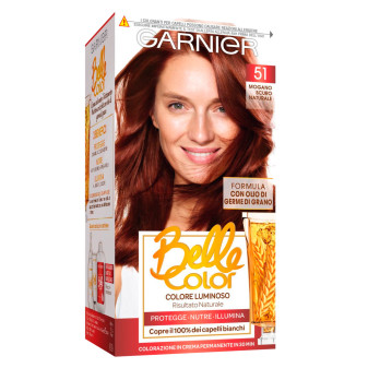 Garnier Belle Color Tinta Permanente per Capelli Colore 51 Mogano Scuro Naturale