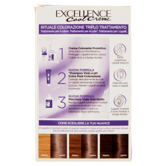 L'Oréal Paris Excellence Cool Creme Colorazione 7.11 Biondo Ultra Freddo Triplo Trattamento e