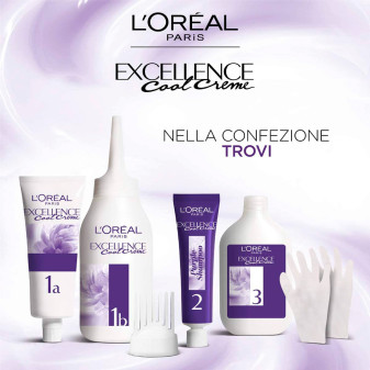 L'Oréal Paris Excellence Cool Creme Colorazione 7.11 Biondo Ultra Freddo Triplo Trattamento e