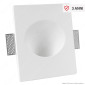 V-Tac VT-11008 Portafaretto Quadrato Fisso da Incasso per Lampadine GU10 Bianco - SKU 6771