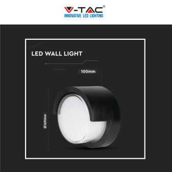 V-Tac VT-827 Lampada LED da Muro 12W Wall Light IP65 Applique