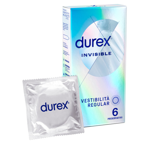 Preservativi Durex Invisible Ultra Sottili - Confezione da 6 Preservativi Durex Invisible Ultra Sottili - Confezione da 6