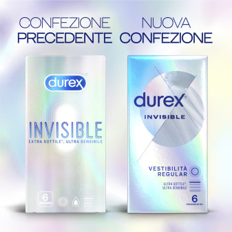 Preservativi Durex Invisible Ultra Sottili - Confezione da 6