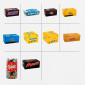 Barrette di Cioccolato e Cioccolatini M&M's Snickers Bounty Twix Mars Tavolette Dolci Confetti