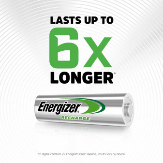 Energizer Accu Recharge Extreme HR6 Stilo AA Mignon 1.2V Pile Ricaricabili 2300mAh - Blister da 2