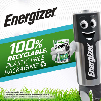 Energizer Accu Recharge Extreme HR6 Stilo AA Mignon 1.2V Pile Ricaricabili 2300mAh - Blister da 2