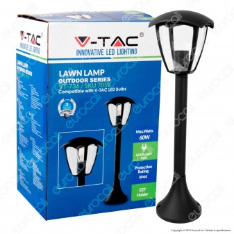 V-Tac VT-736 Portalampada da Giardino con Fissaggio a Terra per