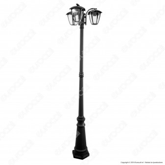 V-Tac VT-740 Lampione Portalampada da Giardino 199cm con Fissaggio a