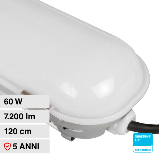 V-Tac Pro VT-160 Tubo LED Plafoniera 60W Lampadina Chip Samsung V-Tac Pro VT-160 Tubo LED Plafoniera 60W Lampadina Chip Samsung