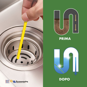 Intergross Cleaning Stick Bastoncini Profumati per Pulizia delle Tubature Profumo Limone -