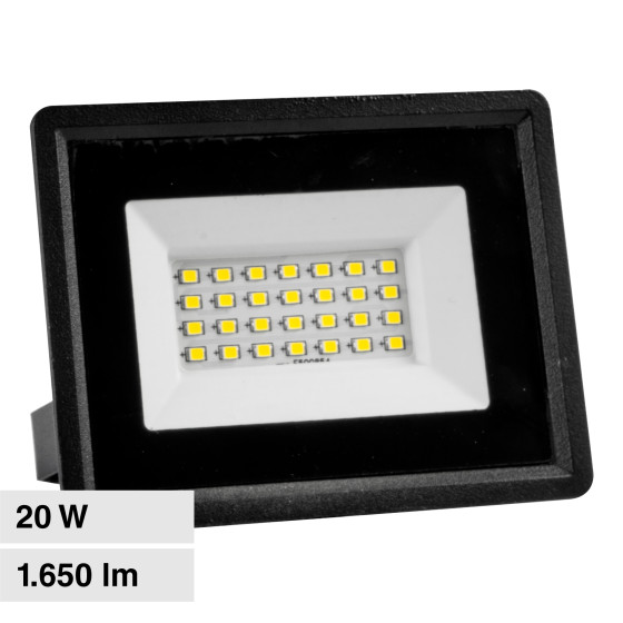 V-Tac VT-4924 Faro LED Floodlight 20W SMD IP65 Colore Nero - V-Tac VT-4924 Faro LED Floodlight 20W SMD IP65 Colore Nero -