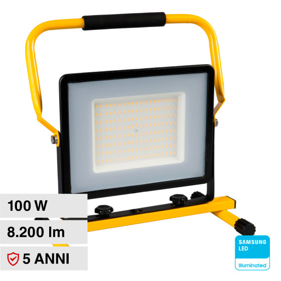 V-Tac VT-109 Faro LED Floodlight 100W Portatile SMD IP65 Chip V-Tac VT-109 Faro LED Floodlight 100W Portatile SMD IP65 Chip