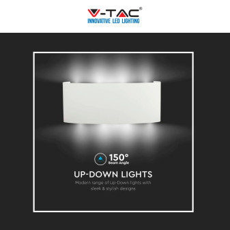 V-Tac VT-848 Lampada LED da Muro 7W Wall Light Bianca Applique