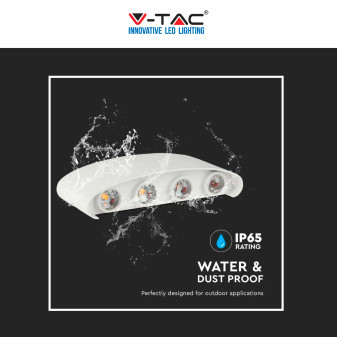 V-Tac VT-848 Lampada LED da Muro 7W Wall Light Bianca Applique