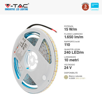 V-Tac VT-10-240 Striscia LED Flessibile 150W SMD Monocolore 240