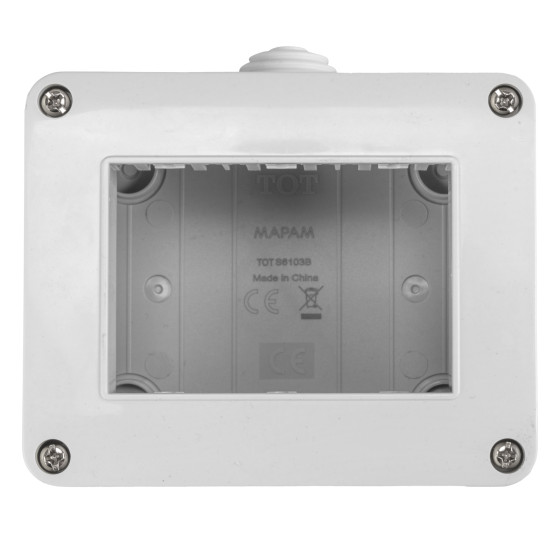MAPAM Box GEM 3P - mod. S6103B - Compatibile con Vimar PLANA