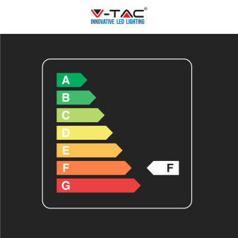 V-Tac VT-8624 Plafoniera LED Quadrata 24W SMD IP44 Colore Nero