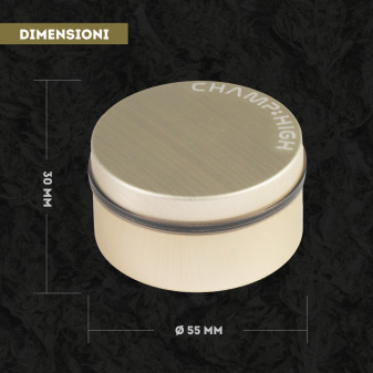 Champ High Grinder Tritatabacco 2 Parti in Plastica Special Finish Colore Legno