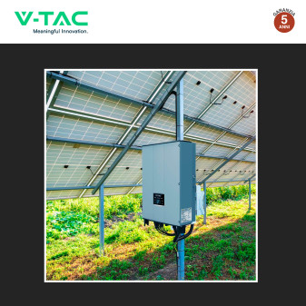 V-Tac VT-6605305 Inverter On Grid 5kW Trifase IP65 con Display