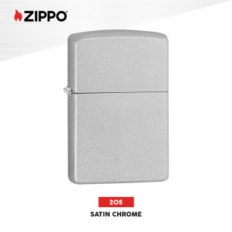 Zippo Accendino a Benzina Ricaricabile ed Antivento Satin Chrome -