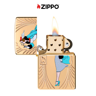 Zippo Accendino a Benzina Ricaricabile ed Antivento con Fantasia Windy 85th Anniversary Collectible