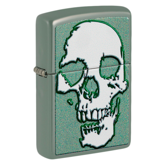 Zippo Accendino a Benzina Ricaricabile ed Antivento con Fantasia Skull Design - mod. 48489 Zippo Accendino a Benzina Ricaricabile ed Antivento con Fantasia Skull Design - mod. 48489