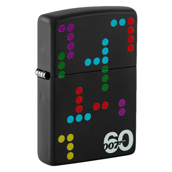 Zippo Accendino a Benzina Ricaricabile ed Antivento Fantasia James Bond 60th Anniversary Gun Logo - Zippo Accendino a Benzina Ricaricabile ed Antivento Fantasia James Bond 60th Anniversary Gun Logo -