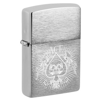Zippo Accendino a Benzina Ricaricabile ed Antivento con Fantasia Spade Skull Design - mod. 48500