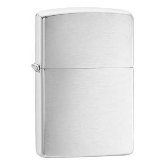 Zippo Accendino a Benzina Ricaricabile ed Antivento Brushed Chrome -