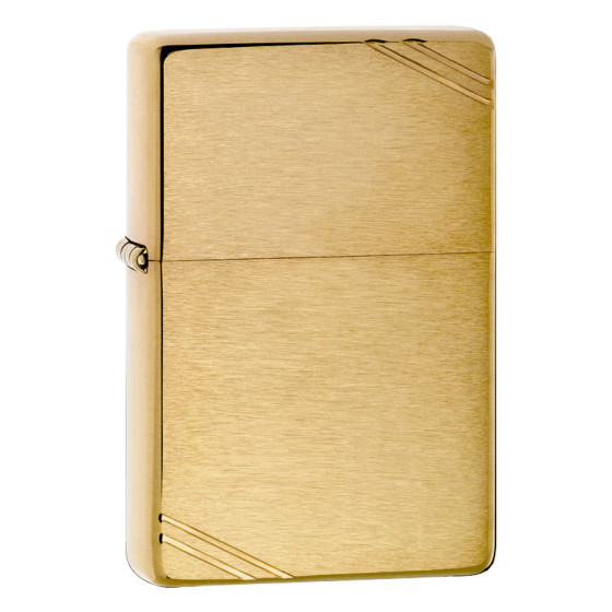 Zippo Accendino a Benzina Ricaricabile ed Antivento Brushed Brass Zippo Accendino a Benzina Ricaricabile ed Antivento Brushed Brass