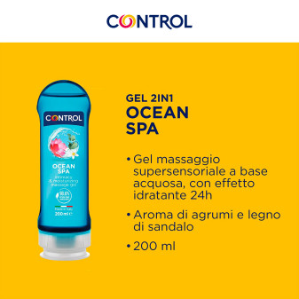 Control Ocean Spa Gel Massaggio Intimo e per Massaggi Idratante 2in1