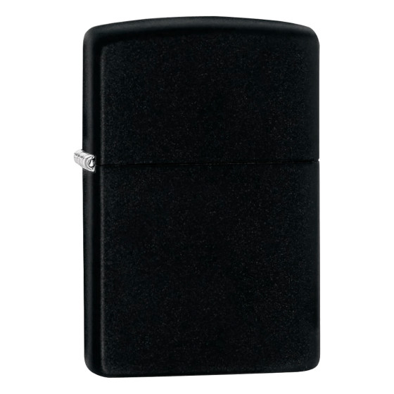 Zippo Accendino a Benzina Ricaricabile ed Antivento Black Matte - Zippo Accendino a Benzina Ricaricabile ed Antivento Black Matte -