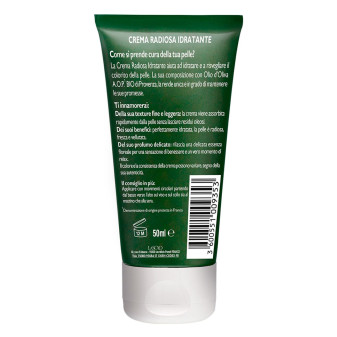 Tesori di Provenza Crema Radiosa Idratante per Viso con Olio d'Oliva Biologico - Flacone da 50ml