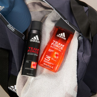 Adidas Team Force Shower Gel Bagnoschiuma 3in1 per Corpo Capelli e