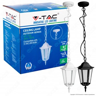 V-Tac VT-752 Portalampada da Giardino con Attacco a Soffitto per