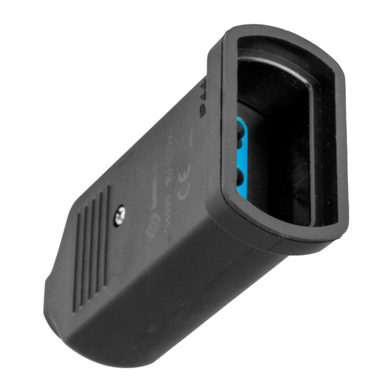 Ecova Presa Bipasso 10/16A 2P+T IP44 in Gomma Antispruzzo con Uscita Cavo Dritta Colore Nero - mod. Ecova Presa Bipasso 10/16A 2P+T IP44 in Gomma Antispruzzo con Uscita Cavo Dritta Colore Nero - mod.