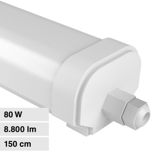Life Tubo LED Plafoniera 80W Lampadina SMD IP65 150cm - mod.
