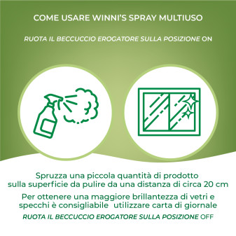Spray Detergente Multiuso Senza Risciacquo Winni's Naturel