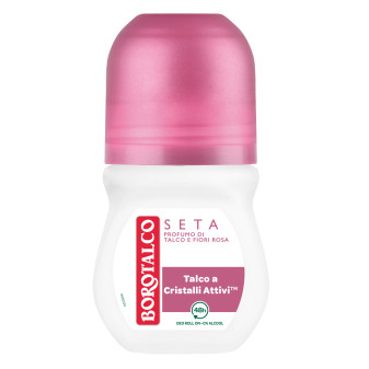Deo Roll-On 48h Seta Cristalli Attivi Flacone 50ml Borotalco