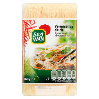 Vermicelli di Riso Pronti in 4 Minuti 250g Suzi Wan