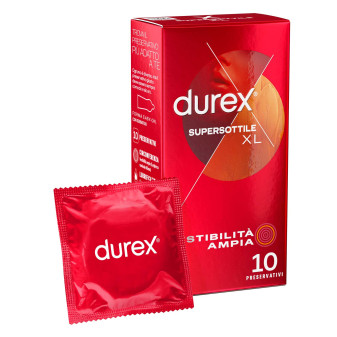 Preservativi Durex Supersottile XL Extra Large da 10