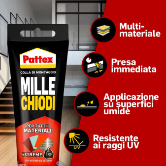 Pattex Millechiodi Extreme Colla di Montaggio 142g