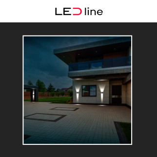 Lampada LED Muro 6W SMD Applique IP54 LED Line Lite Girigia