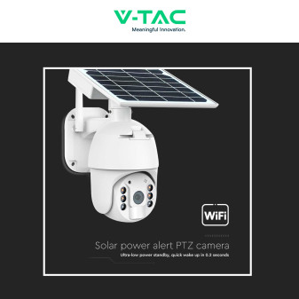 VT-11024-WIFI Telecamera di Sorveglianza PTZ Bianca V-Tac