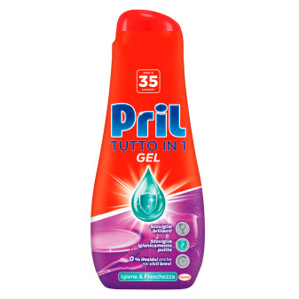 Gel Igiene e Freschezza per Lavastoviglie Pril Tutto In 1